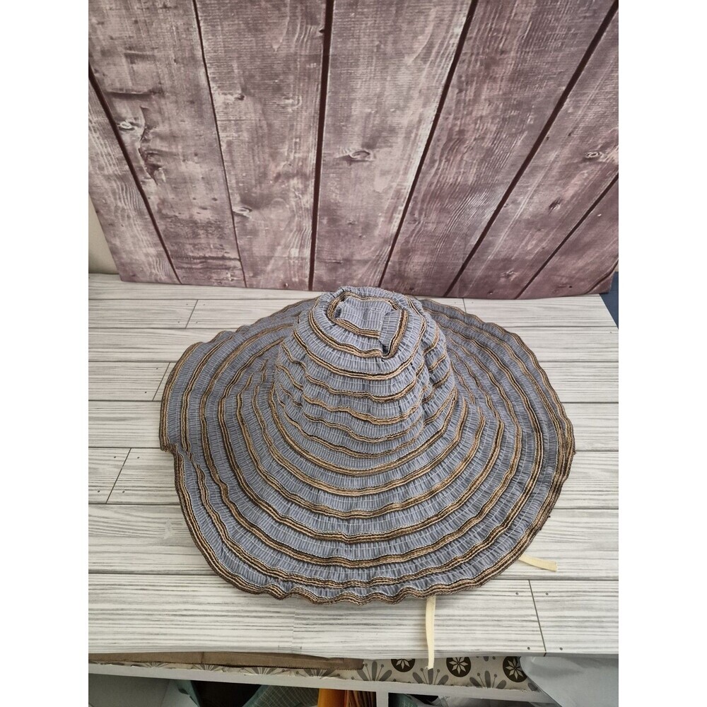 Milani Ruffle Floral Boho Womens Summer Beach Hat Forbusite Bell-shaped Hat - Picture 6 of 8